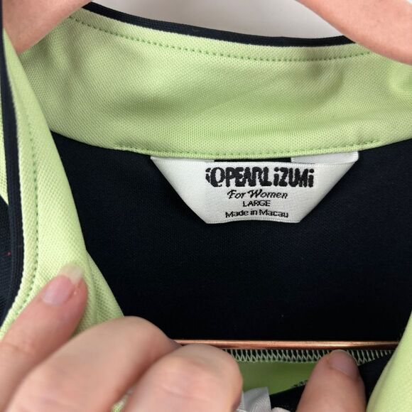 Pearl Izumi Green and Black Performance Cycling Jersey - Picture 3 of 6